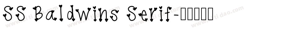 SS Baldwins Serif字体转换